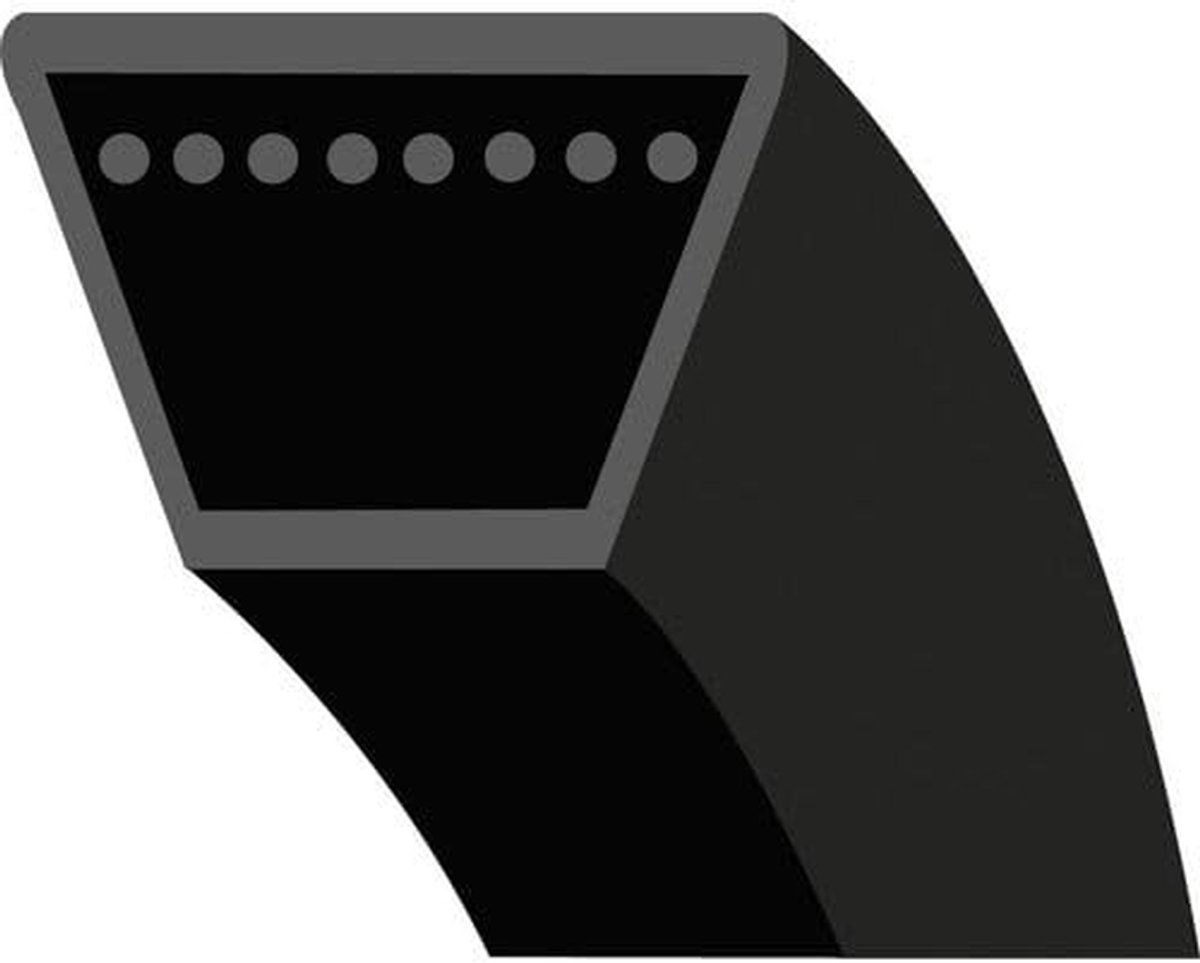 V-snaar Trapeziumvorm - Aangedreven riem - Gazonmaaier Onderhoud - Aramid 4L Serie - 889 mm - Zwart