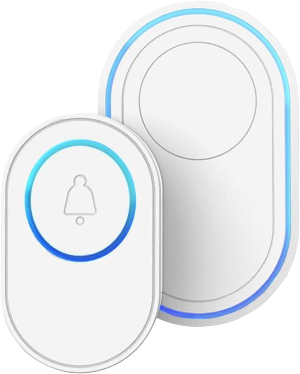 Draadloze Deurbel - Toegangsdetector Alarm - Winkels Beveiligen - Intelligente Aanraakdetectie - 133L x 78B x 63H cm - Wit