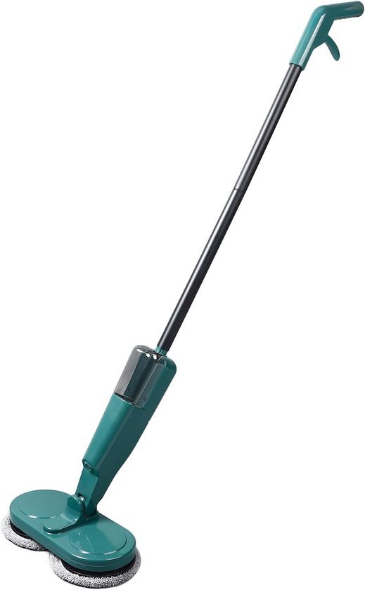Elektrische Dweil - Schoonmaakmop - Vloeren Reinigen - Automatische Voorwaartse Beweging - 1122 cm - Groen — afbeelding 3
