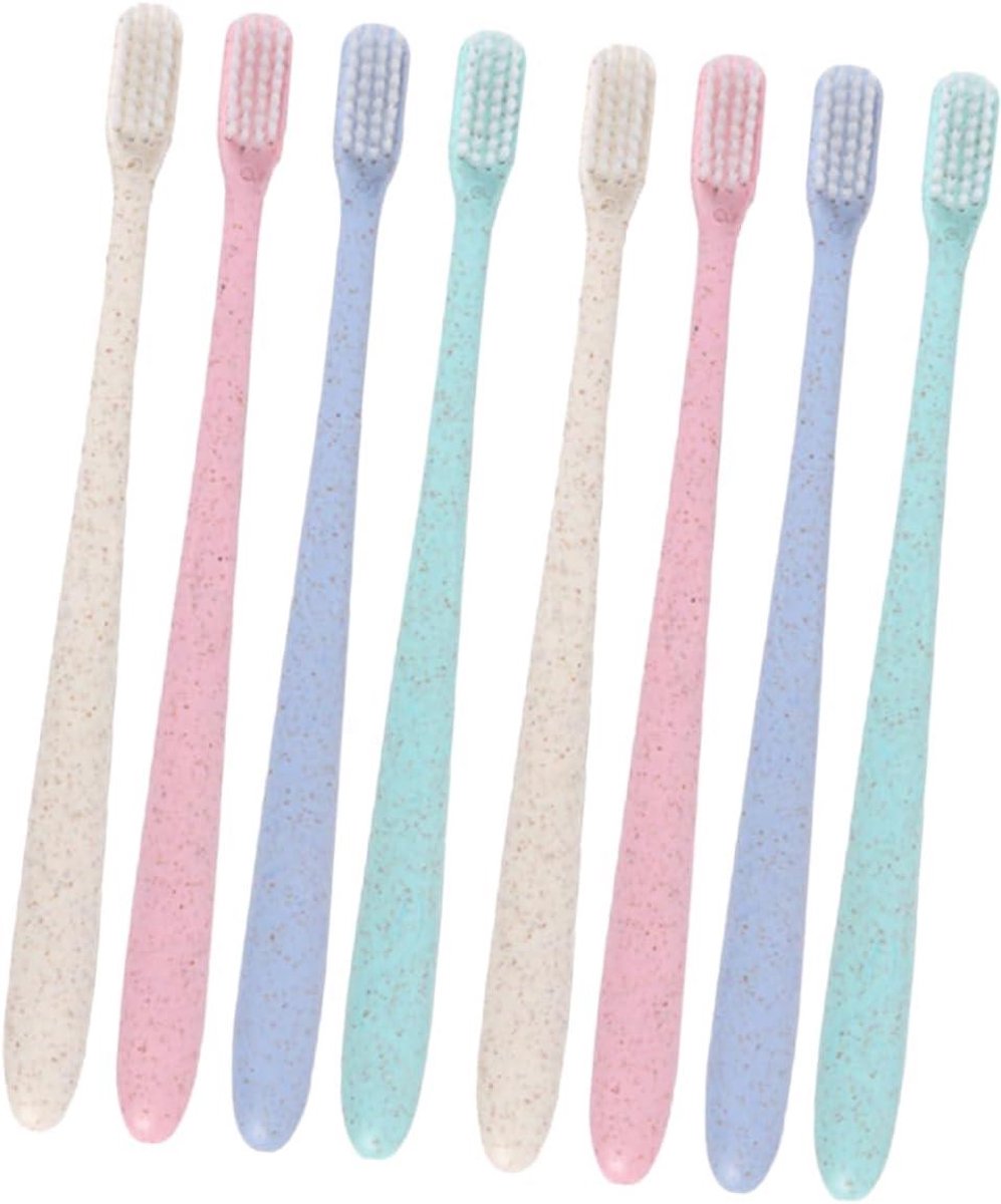 Reisset Tandenborstels - Reis Tandenborstel Set - Hygiënisch Reizen - Inclusief Beschermkapjes - 18 cm - Wit