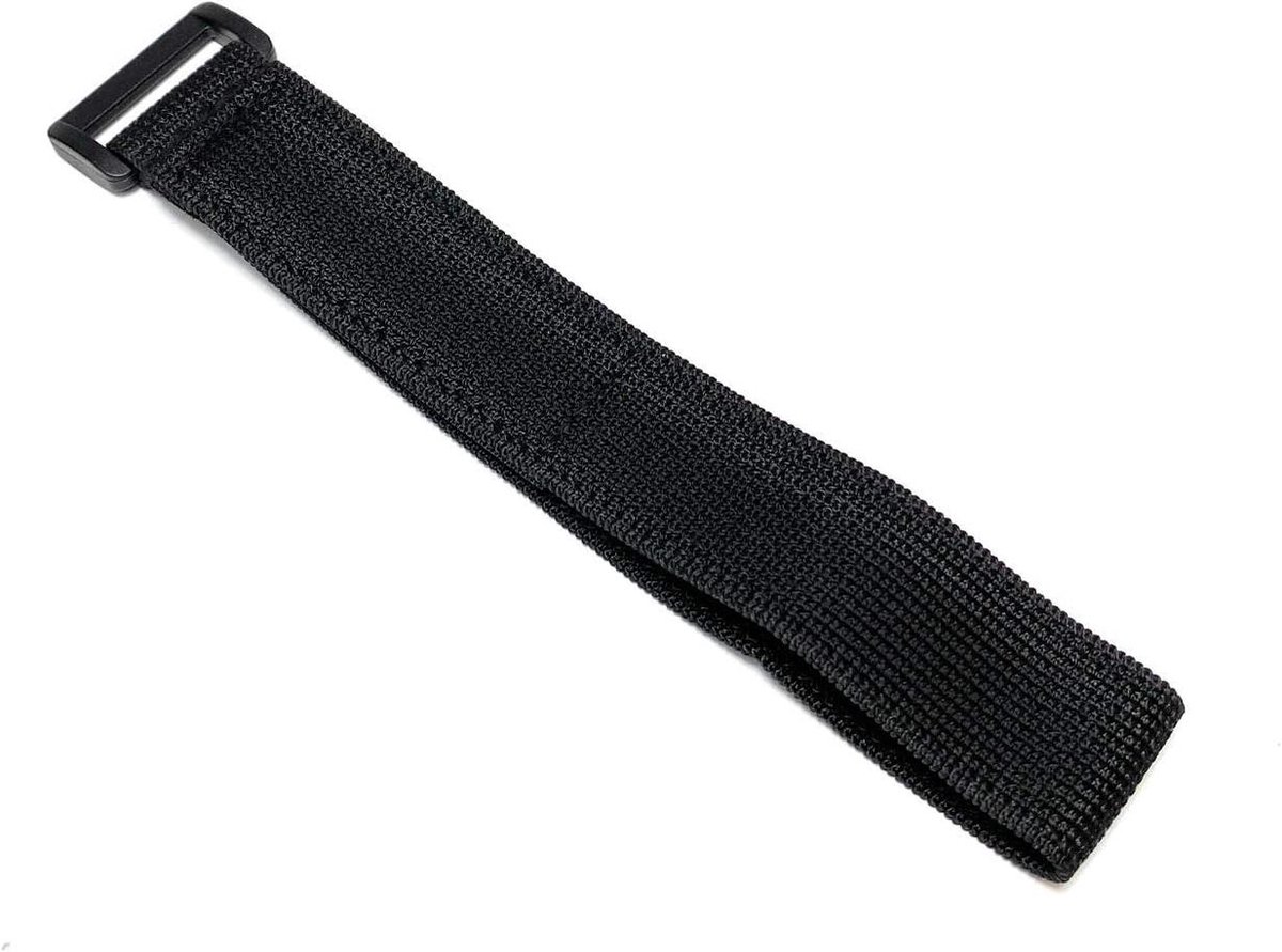 Elastische Klittenbanden - Spanbanden Herbruikbaar - Items Vastzetten - Rekbaar tot 2x - 25mmx380mm - Zwart