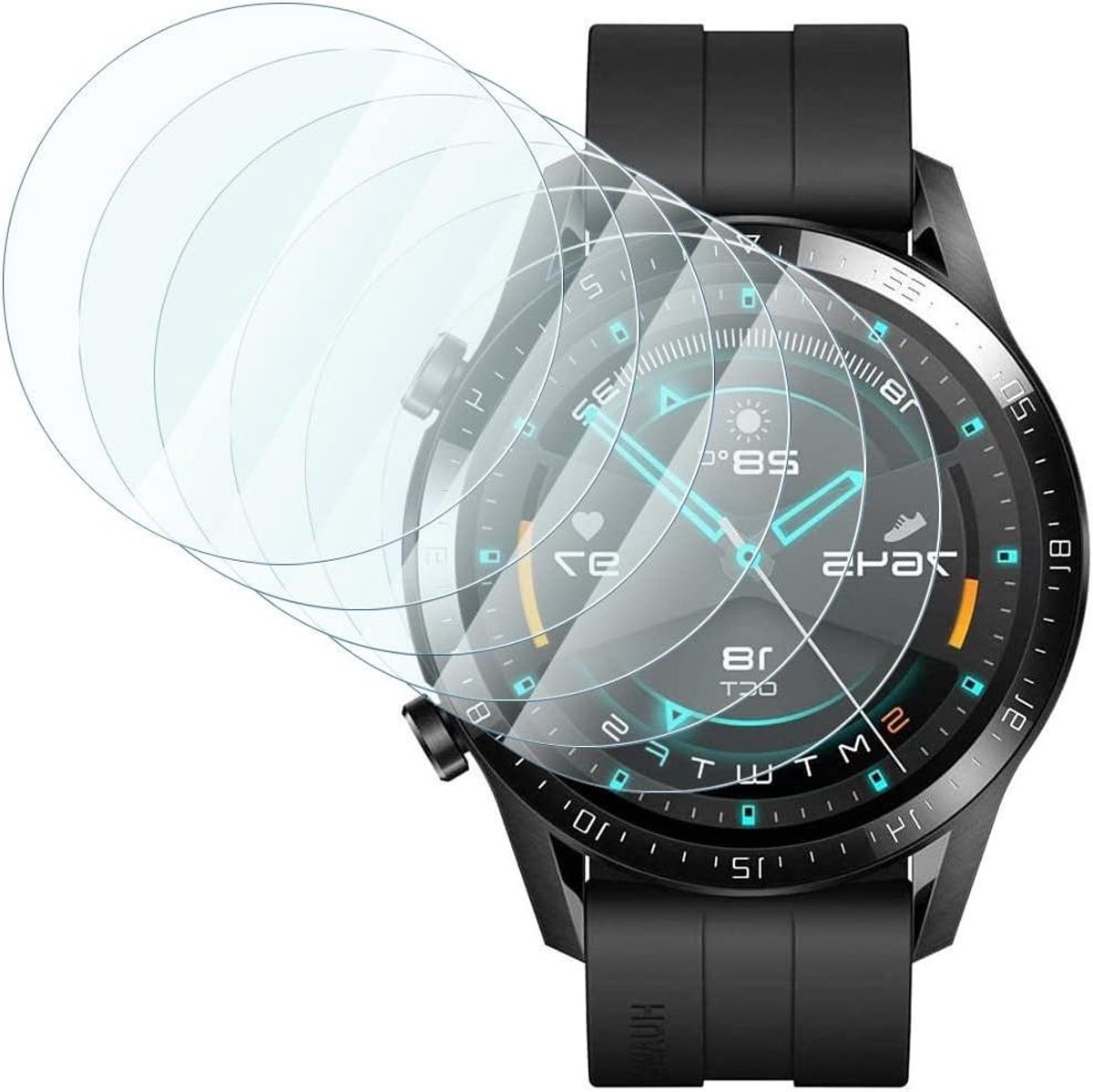 Displaybescherming - Flexibel glas - Horloge beschermen - Hardheid 9H - 6 stuks - Transparant