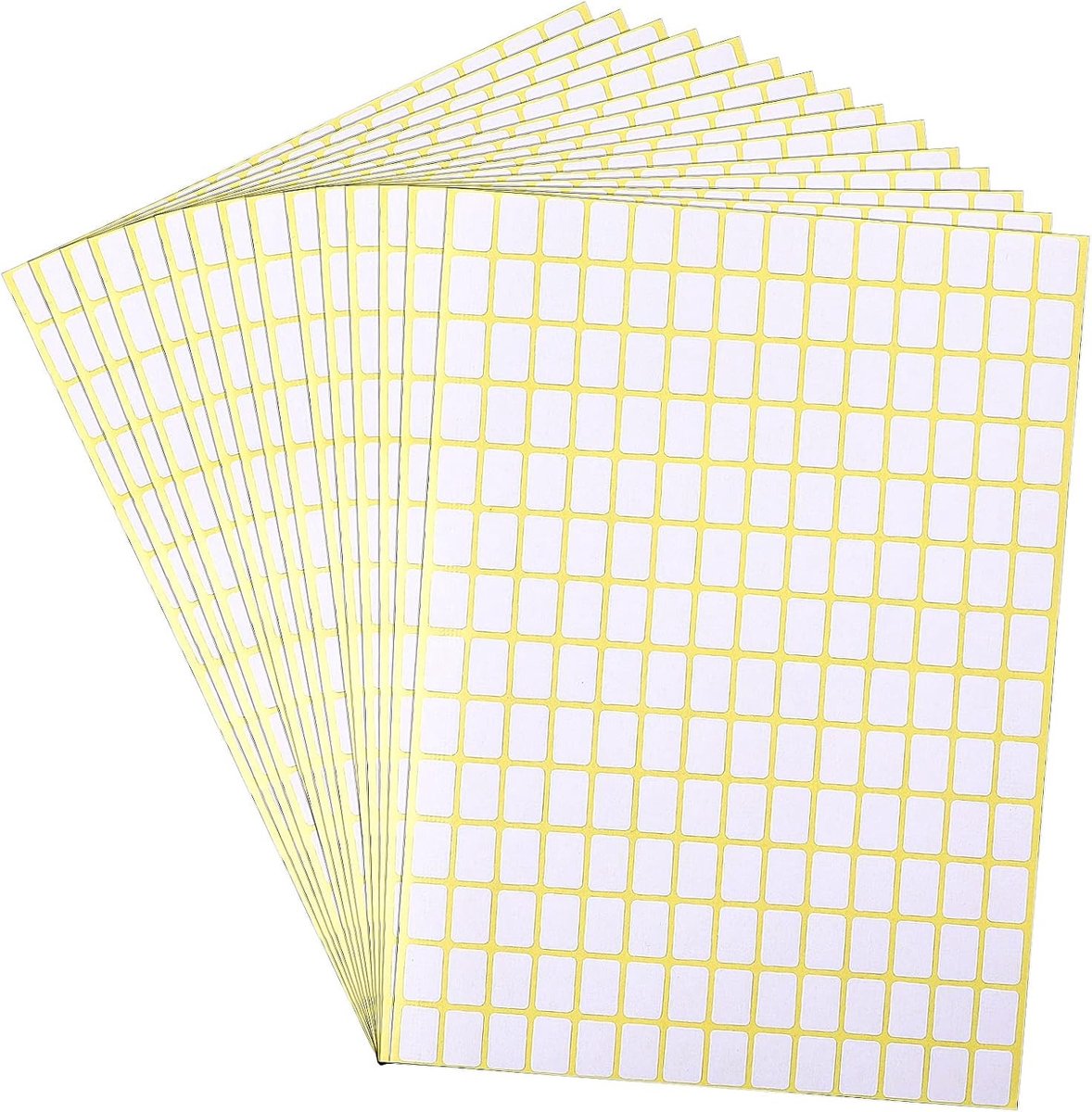 2940 Stuks Matte Witte Labels - Kleine Stickers voor Jars, Dozen en Mappen - Verwijderbare Prijslabels (13x9mm)