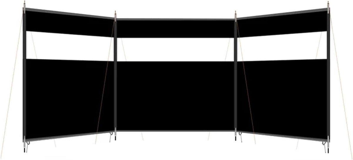 Strandwindscherm - Picknicktent Barbecue - Bescherming Tegen Wind - Waterdicht Canvas Materiaal - Taille Unique - Beige