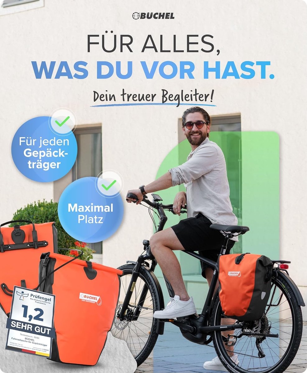 Fietstas - Zwart rood - 30 x 15 x 56,5 cm - Waterdichte bagagedragtas met handvat en schouderriem - Voor dagelijks gebruik
