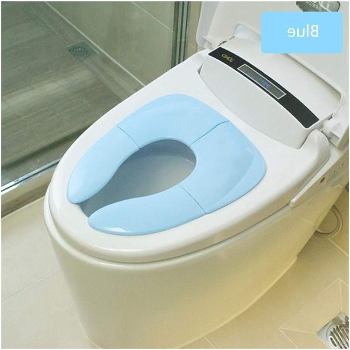 Kinder Potty Training - Draagbare Toiletstoel - Zindelijkheid Trainen - Opvouwbaar en Hygiënisch - 100 Gram - Blauw