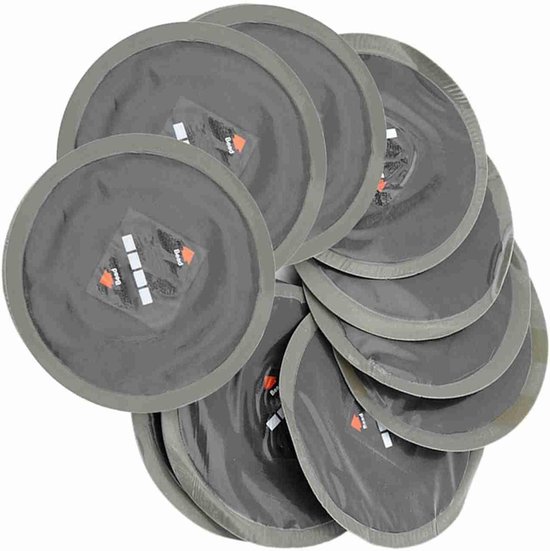 Autoband Reparatie Pleisters - Koude Patches Rubber - Lekke Banden Repareren - Hoogwaardig Natuurrubber - 90 mm Diameter - Zwart — afbeelding 3