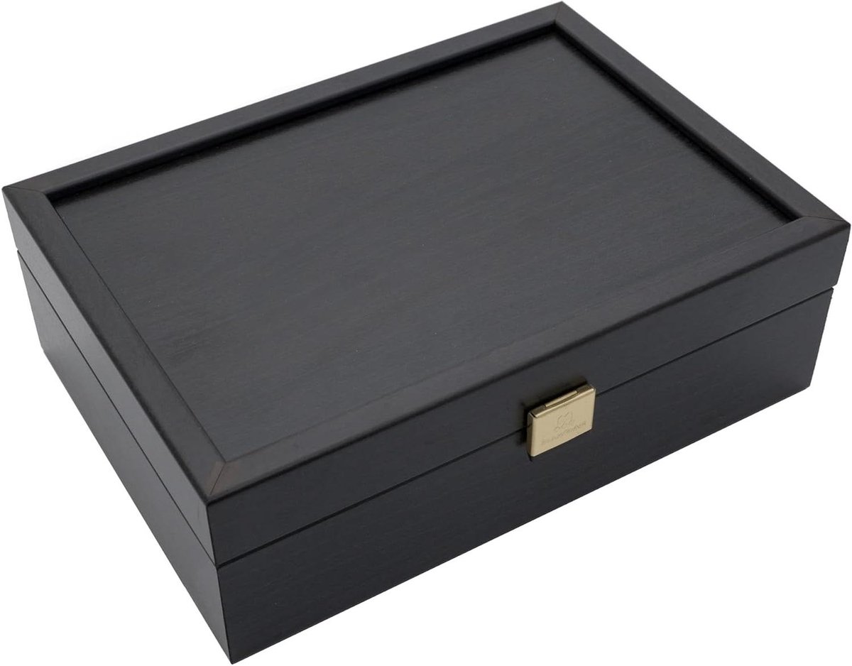 Schaakstuk Opbergkoffer - Schaakdoos Hout - Schaakstukken Opbergen - Handgemaakt Door Ambachtslieden - 24 x 17 x 8 cm