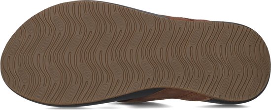 Bruine Reef slipper met golvend zoolpatroon en Reef-logo.