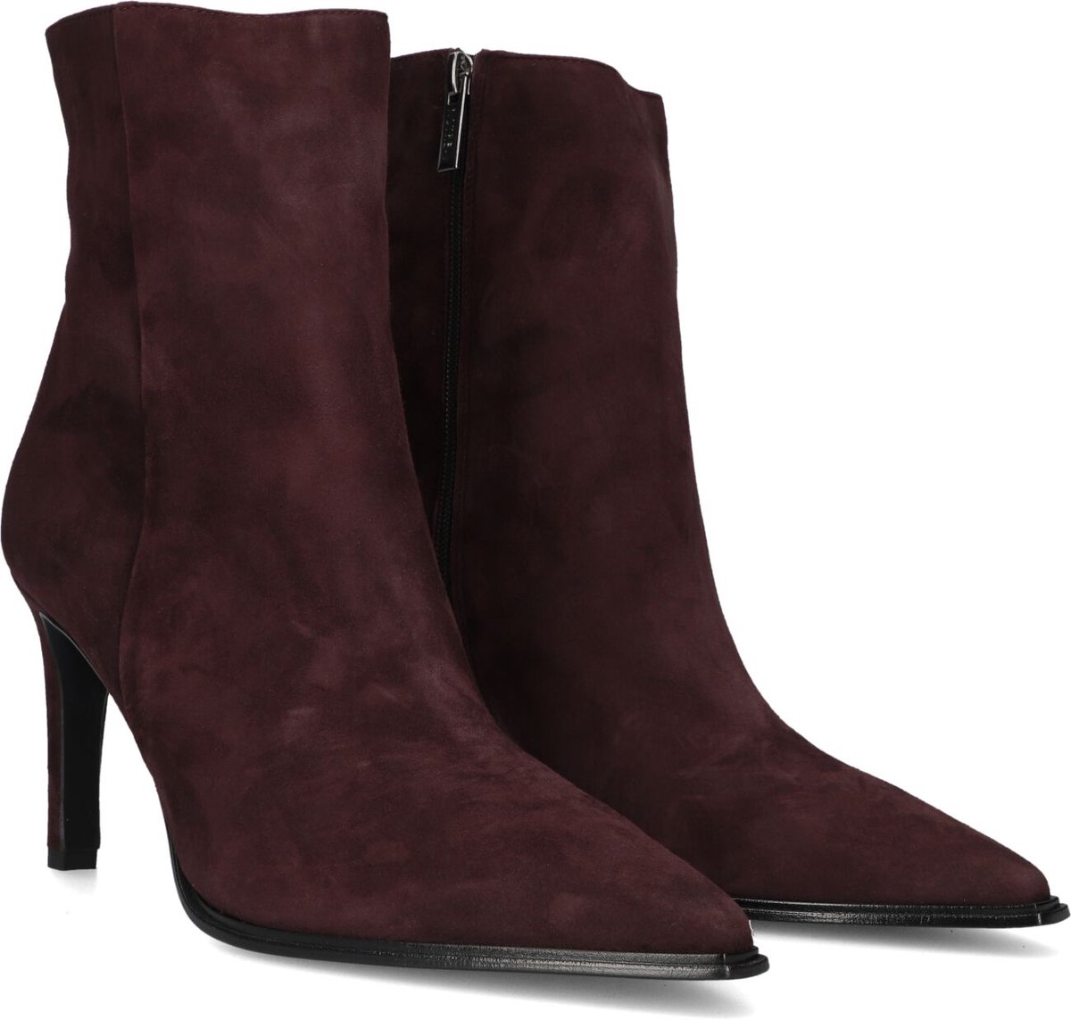 Notre-V 8939 Enkellaarsjes - Enkelboots met rits - Dames - Paars - Maat 42