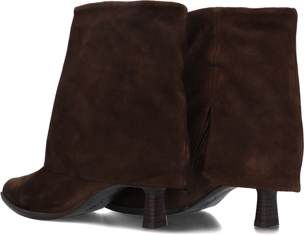Unisa Lario Enkellaarsjes - Enkelboots met rits - Dames - Bruin - Maat 37