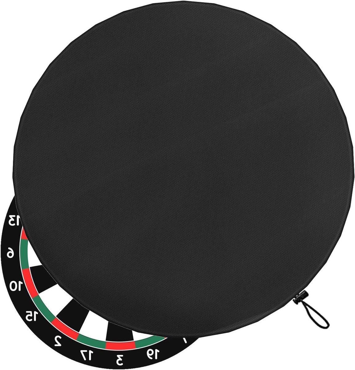 Dartbord Cover - Dartbord Beschermhoes - Dartbord Beschermen - Waterdicht Oxford Doek - 61x8cm - Zwart
