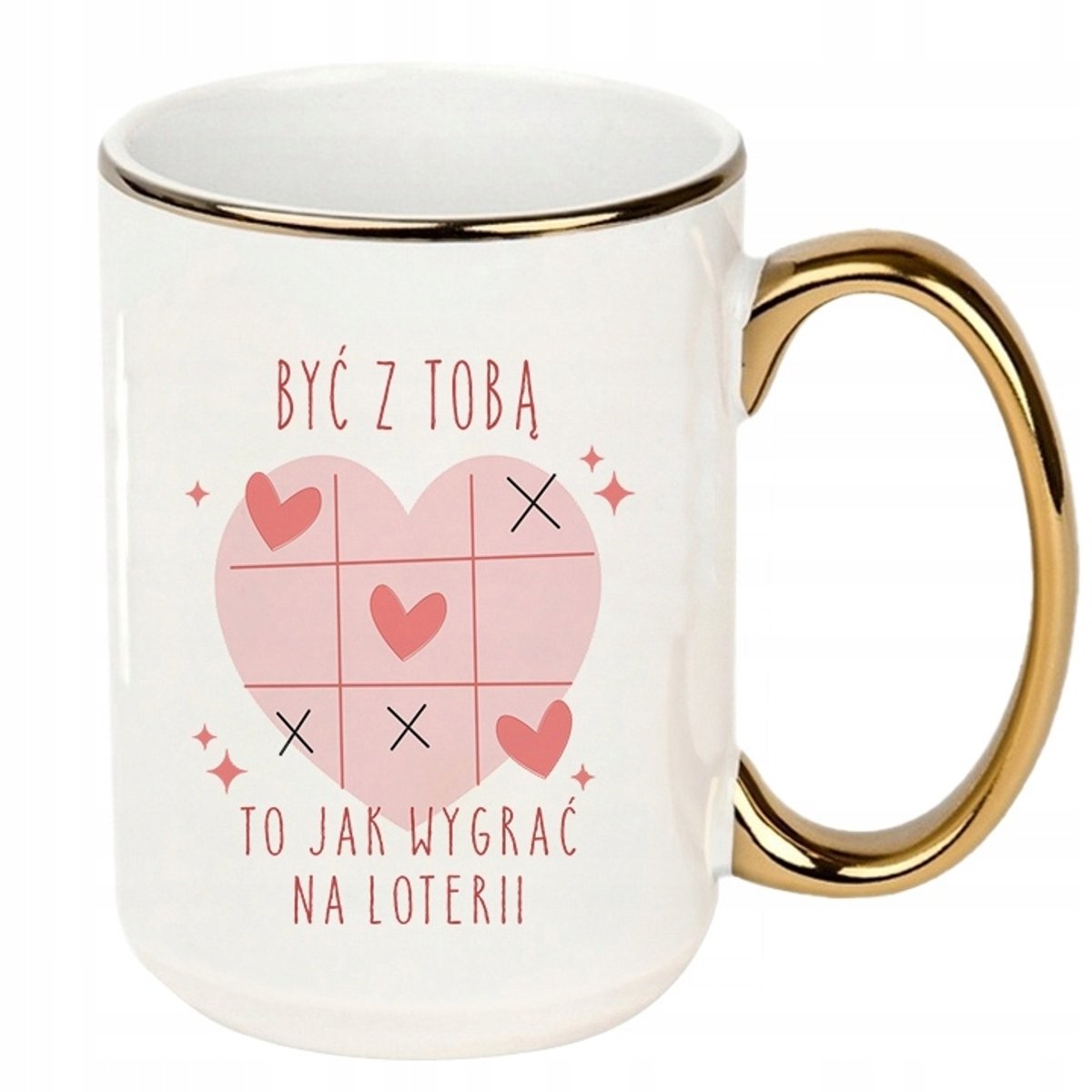 Keramische Mok 440ml met Gouden Versieringen - Uniek Cadeau