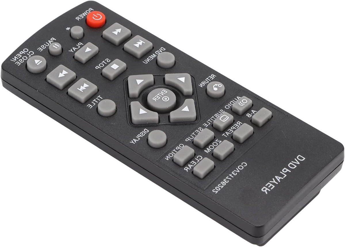 Vervangende Afstandsbediening - Afstandsbediening DVD - DVD Speler Bediening - Geen Programmering Nodig - 11 x 5 x 3 cm