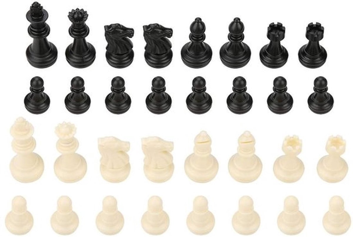 Schaakstukken Kleine Standaard - Schaakspel - Vakmanschap - Thuis - Voor Reis - Houten Materialen - Schaakset