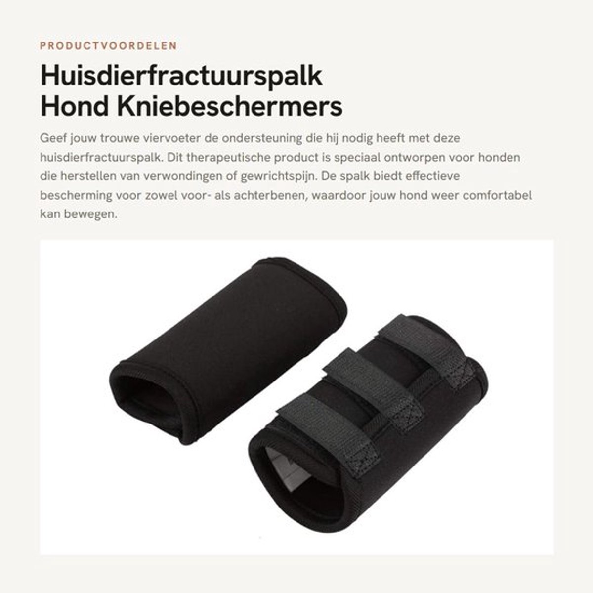 Fractuurspalk Hond - Gewrichtsherstelverband - Kniebeschermers - Orthopedische Bescherming - Hondenbeenbrace - Hulpstabilisatie