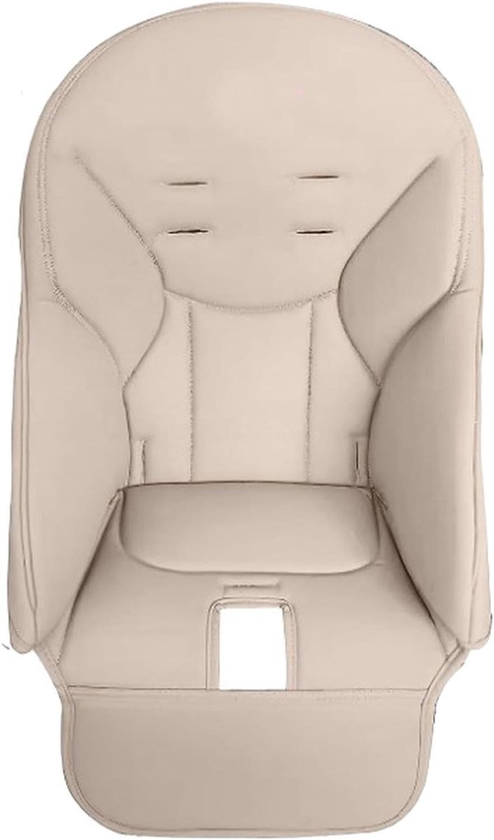 Kinderstoelkussen - Stoelhoezen Eetkamer - Veilig Eten - Waterdicht PU Leer - 83 x 40 cm - Beige Oranje