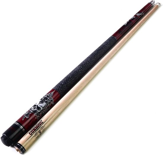 Poolkeu Set - Biljartkeu Keu - Biljart Spelen - Esdoornhout Constructie - 57 inch 21oz - Rood — afbeelding 5