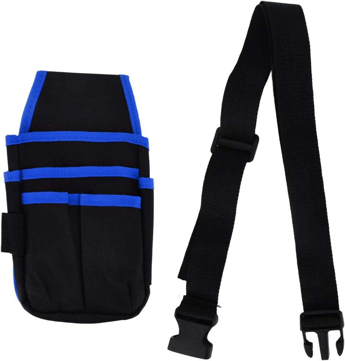 Multifunctionele Canvas Gereedschapsriem voor Elektriciens en Klussers - Organizer Pouch voor Handgereedschap en Accessoires (Blauw)