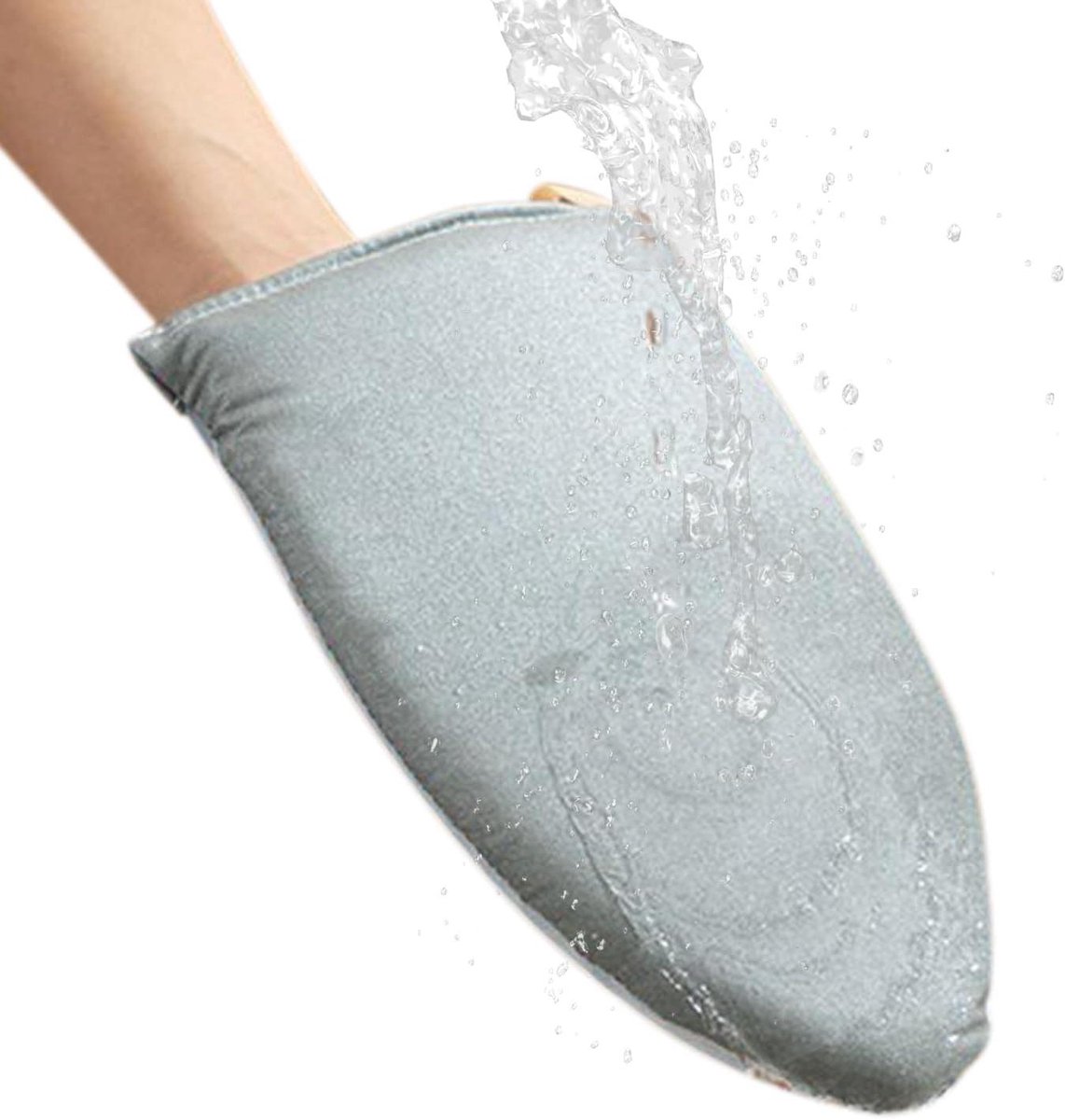 Strijkhandschoenen - Stoom handschoen - Kleding stomen - Dubbelhandig gebruik - 25x14 cm - Grijs