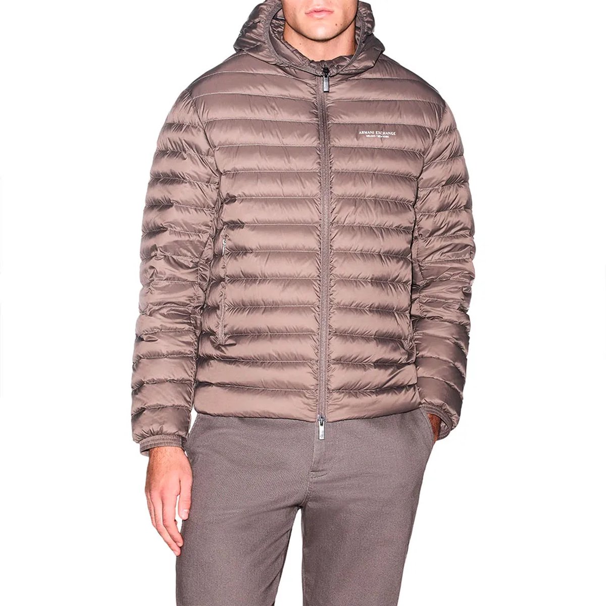 Armani Exchange Xm001577_af16927 Gewatteerde Jas Grijs L Man