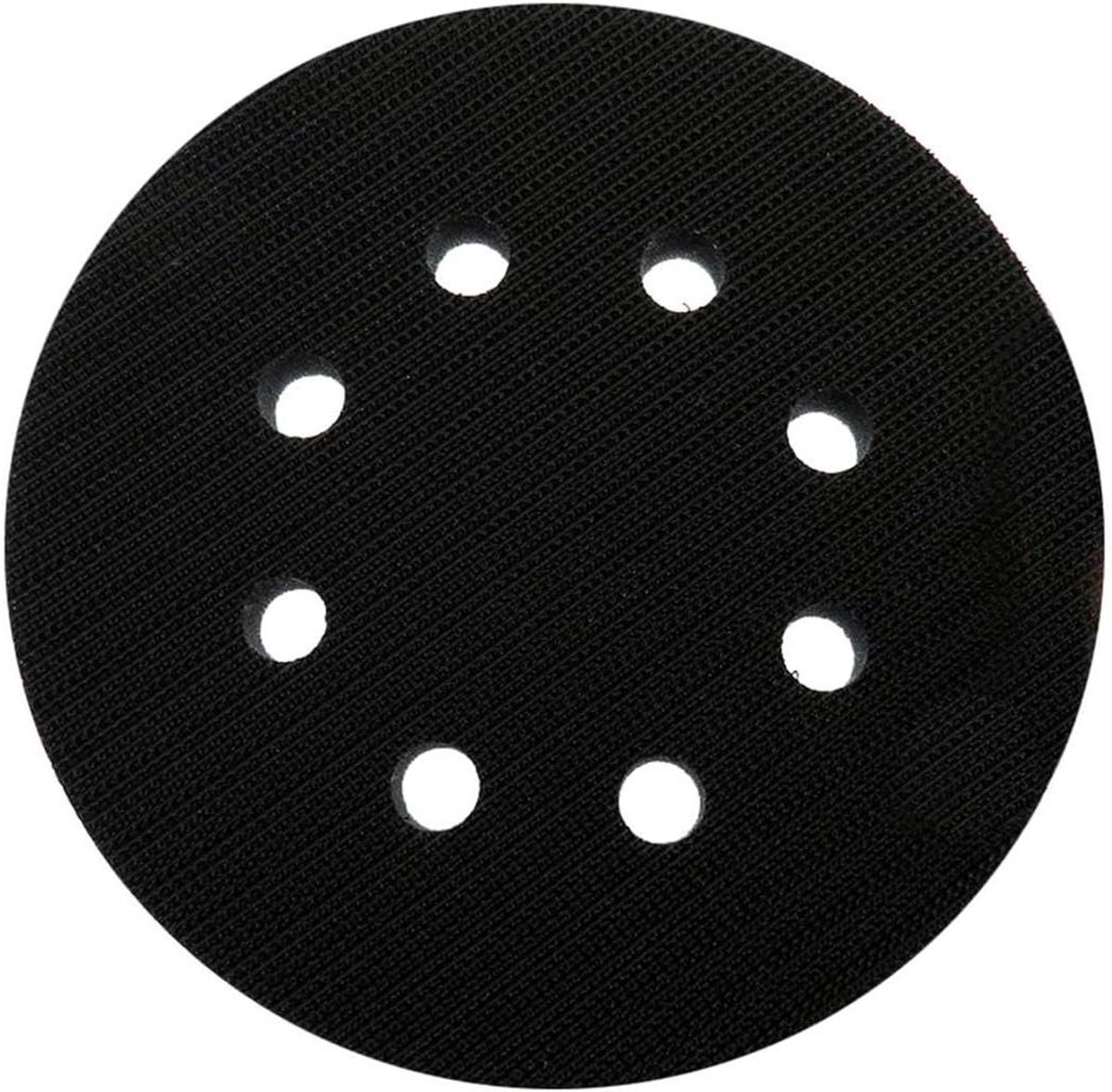 Schuurmachine Buffer Pad - Schuurspons Interface Pad - Gebogen Oppervlakken Schuren - 8 Gaten Stofafzuiging - 125 mm - Zwart