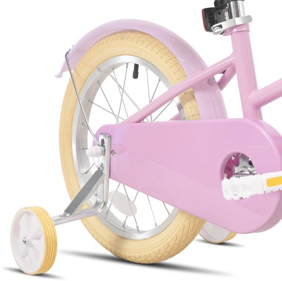 KEANO 12 Inch Kinderfiets voor Meisjes, 3-4 Jaar, 33-41 inch, met Zijwieltjes, Kinderfiets Roze — afbeelding 2