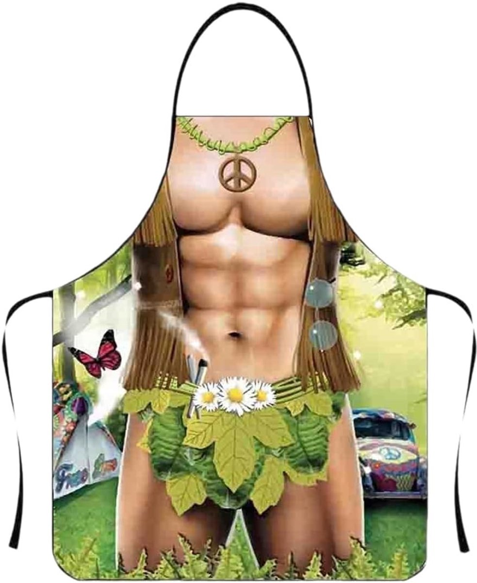 Verstelbare waterdichte BBQ schort voor mannen, gepersonaliseerd voor barbecuefeest, Vaderdag en verjaardagen, ideaal voor koken en grillen