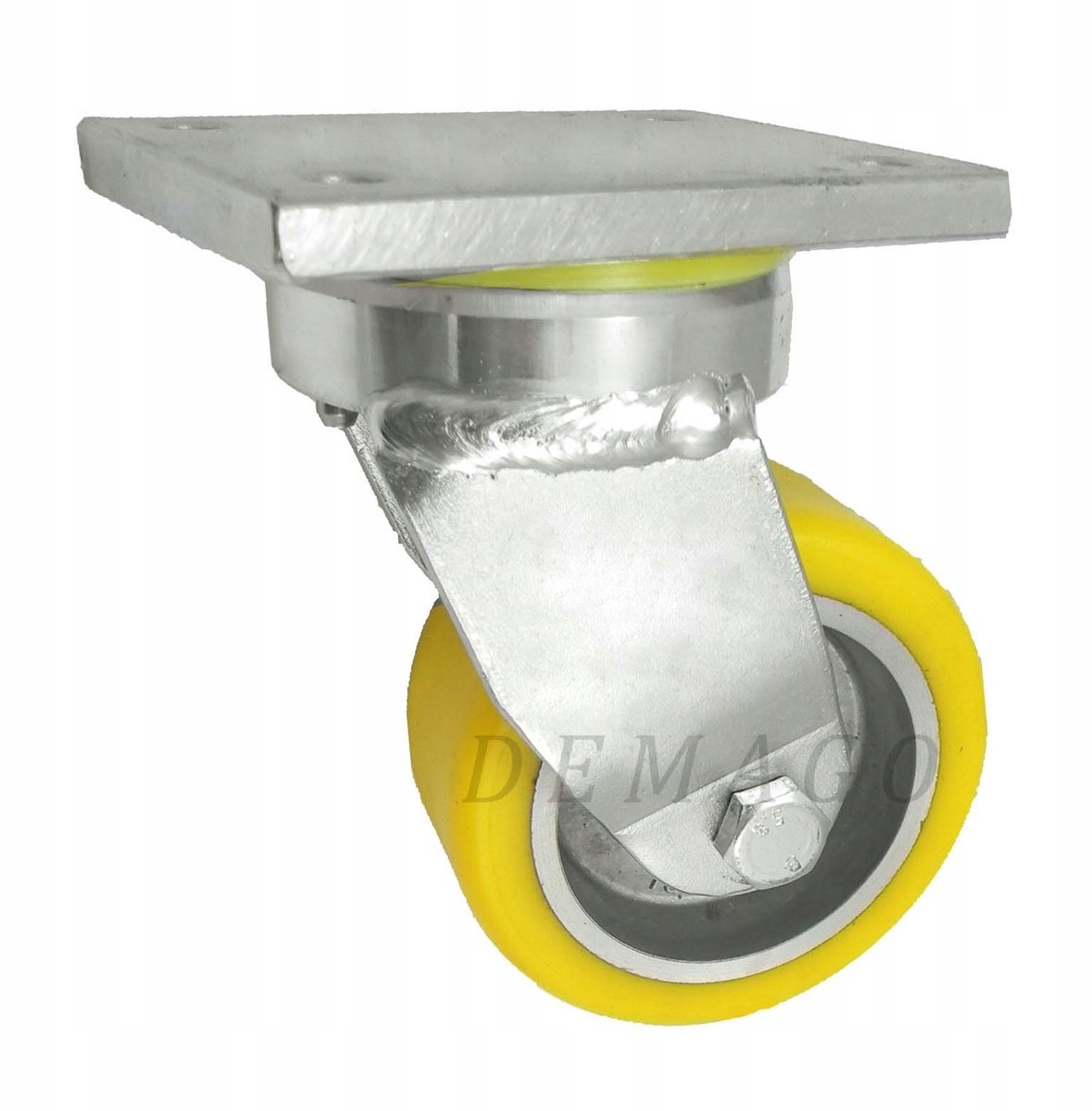 Aluminium-polyurethaan zwenkwiel 100mm, z zware belasting