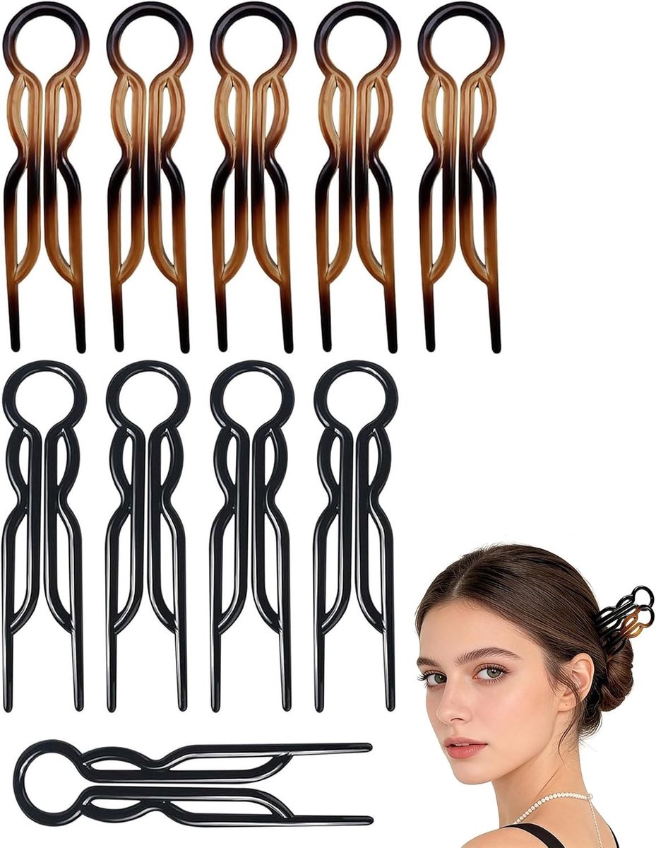 Vintage haarspangen voor dames - Franse harclips van hars, stijlvolle haaraccessoires voor kerstgeschenken en haarstyling