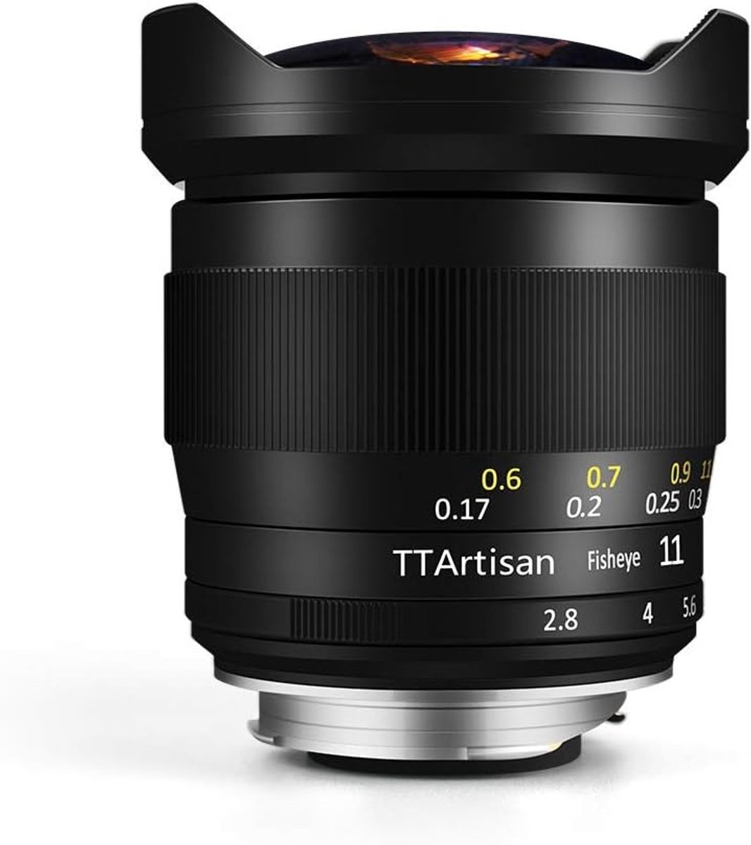 11mm F2.8 Camera Lens Full Frame Fisheye voor Canon R Mount Camera's zoals EOS R en EOS RP - Zwart, Ideaal voor Landschapsfotografie en Creatieve Opnames