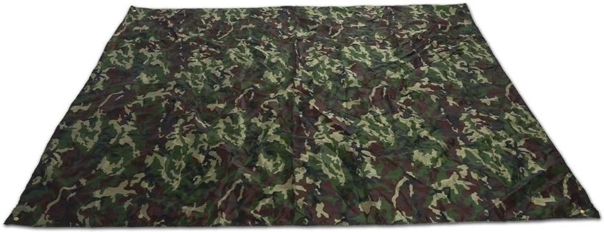 Waterdichte Camouflage Camping Tarp - Lichtgewicht en Draagbare Tent voor Buiten, Ideaal voor Regenbescherming en Picknicks (Afmeting: 3 x 2.9M)
