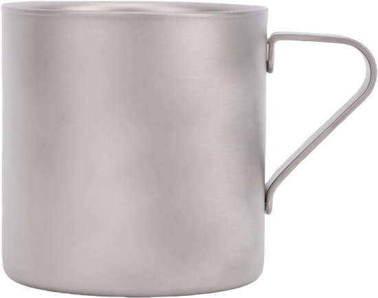 Campingbeker met Deksel - Geïsoleerde Mok Reisbeker - Buitenactiviteiten Genieten - Dubbellaags Geïsoleerd - 120 ml - Zilver — afbeelding 3