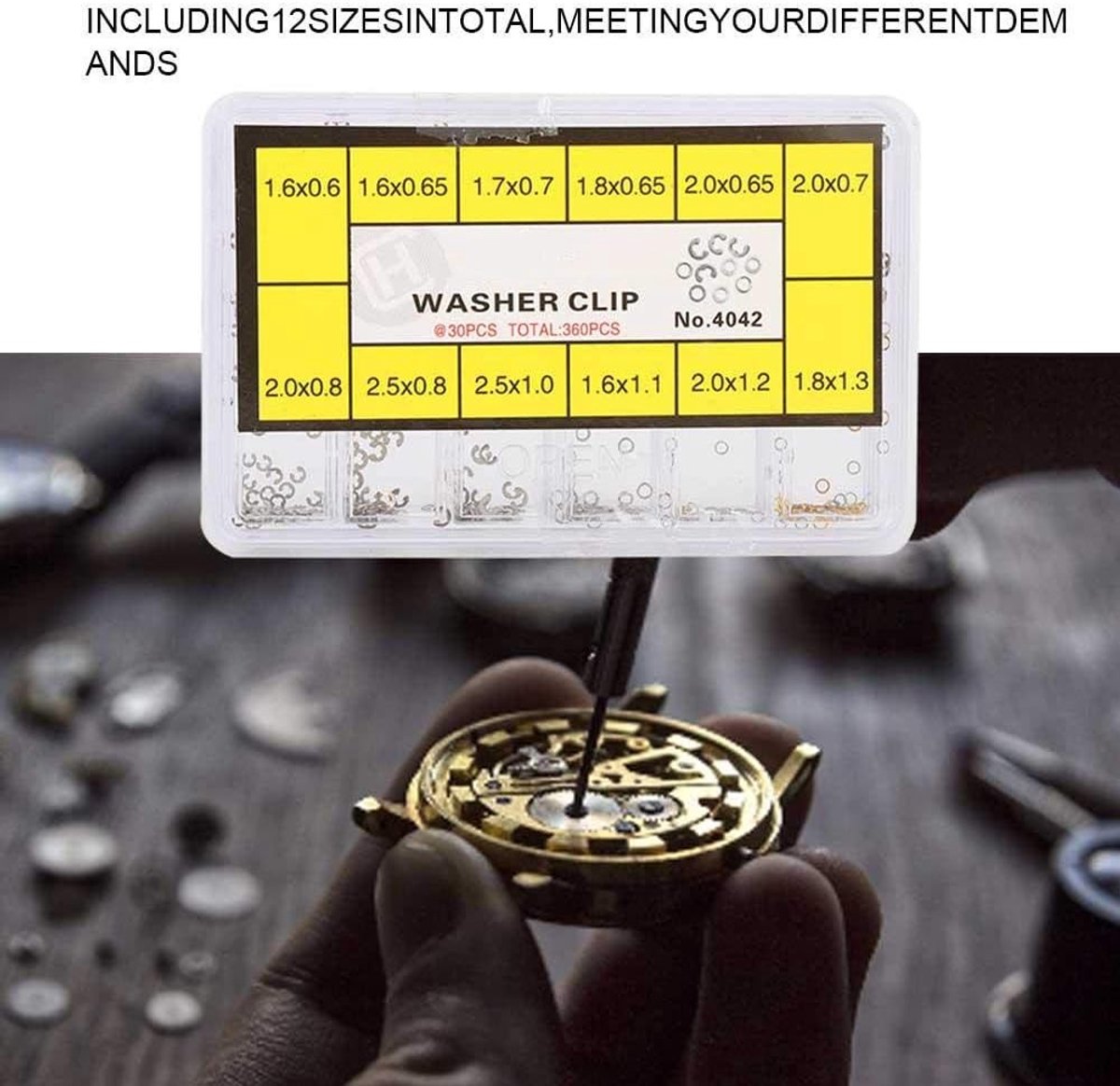 SnelShoppen - Watch Press Button, Washer Clip, Kalender Disk Horloge Reparatie Tools Accessoire, Hoogwaardige Metaal, Duurzaam, Voor Horlogemakers