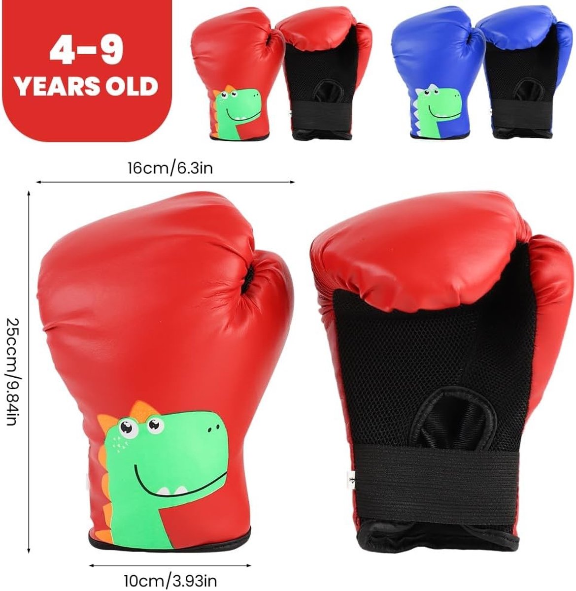 Kickboksen en Bokshandschoenen voor Kinderen van 3 tot 10 Jaar - Ideaal voor Training en Sportactiviteiten