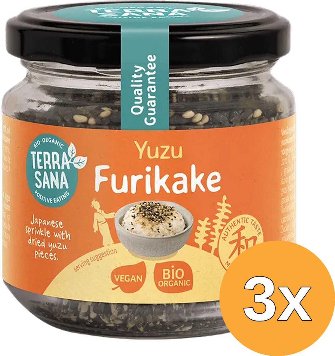 3x TerraSana Furikake Yuzu (75 gr)