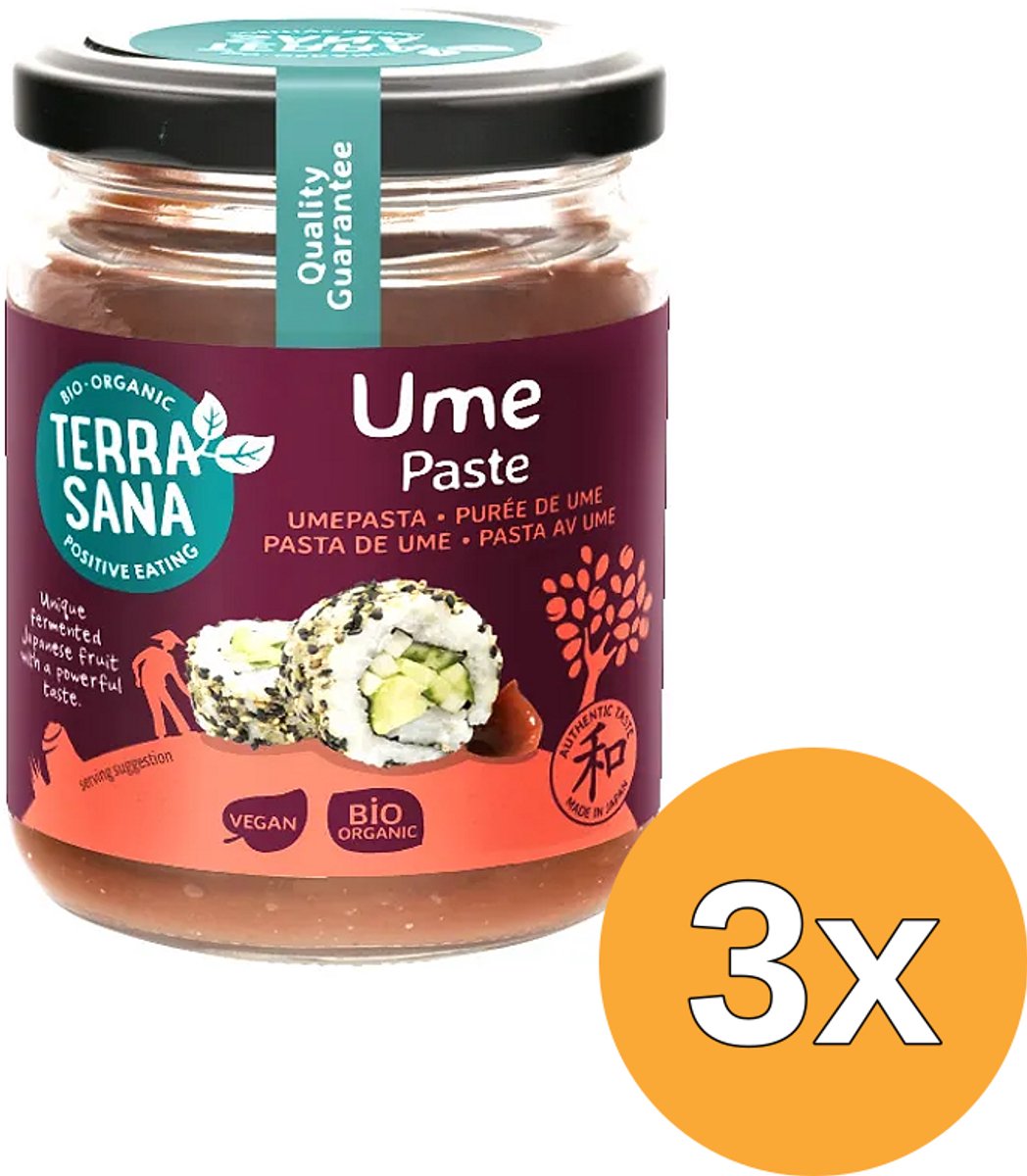 3x Terrasana Umepasta Eko Bio (250 gr)
