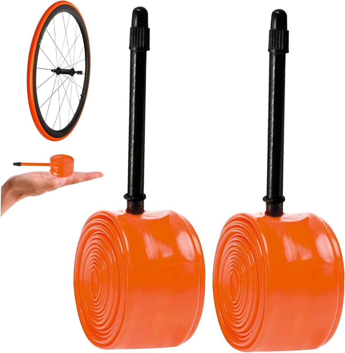 Racefiets Binnenband - Fiets Binnenband - Fietsen - Lichtgewicht TPU Materiaal - 700x18-32c - Oranje