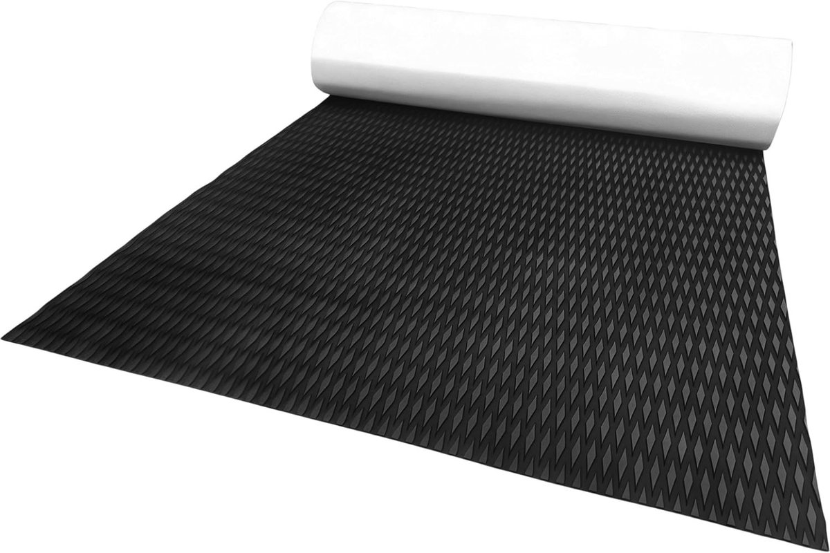EVA Foam Bootvloerbedekking 240 x 40 cm, 5 mm Antislip, Zelfklevende Mat voor Jachten, Motorboten en Vissersboten