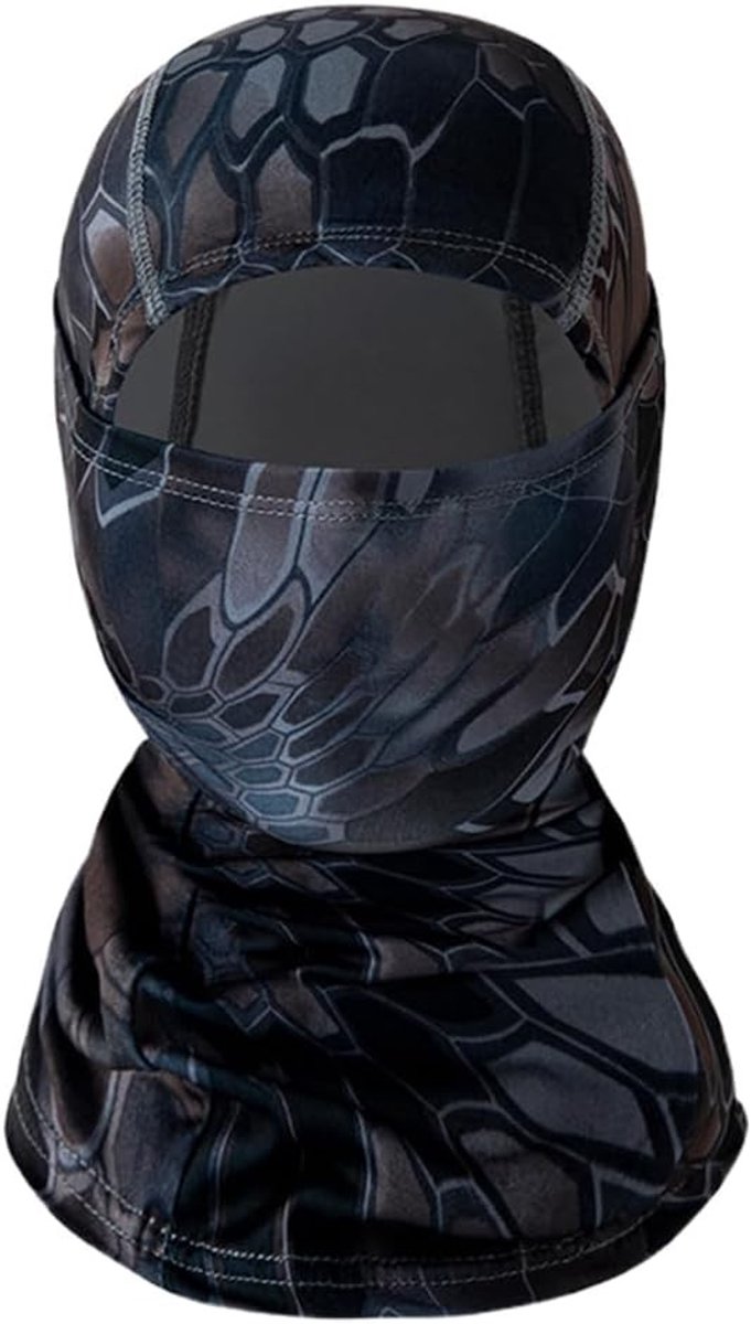 Winter Balaclava voor Mannen en Vrouwen - Ademend Masker voor Skiën, Fietsen en Hardlopen - Donkerblauw met Patroon