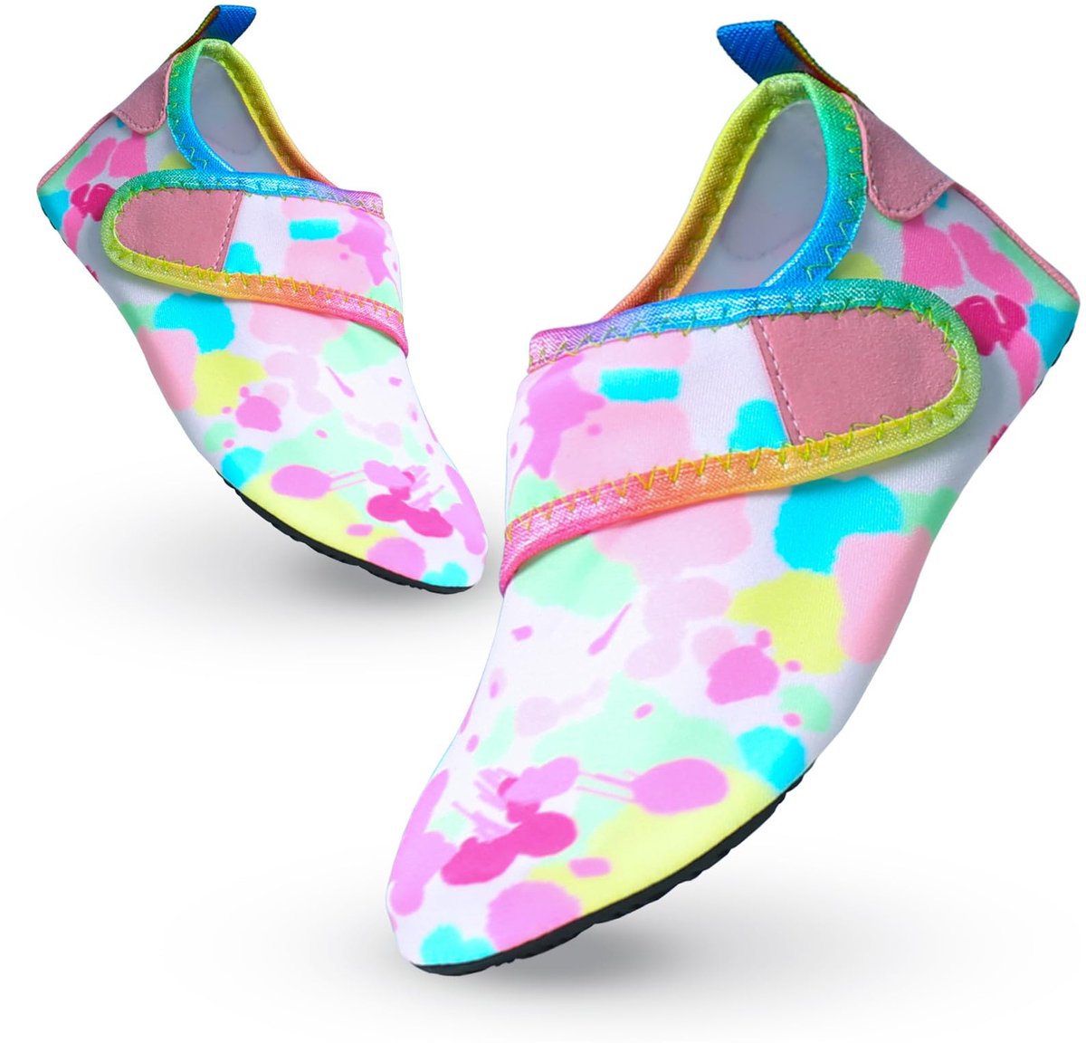 Waterschoenen kinderen 24/25 - roze wit - sneldrogend - antislip voor zwemmen - ShopVlot