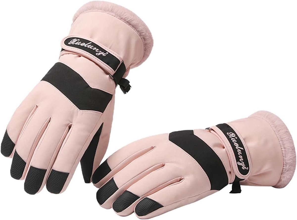 Dames Ski Handschoenen, Winddicht en Waterdicht, Thermische Winterhandschoenen voor Snowboarden en Skiën, Ideaal voor Buitenactiviteiten
