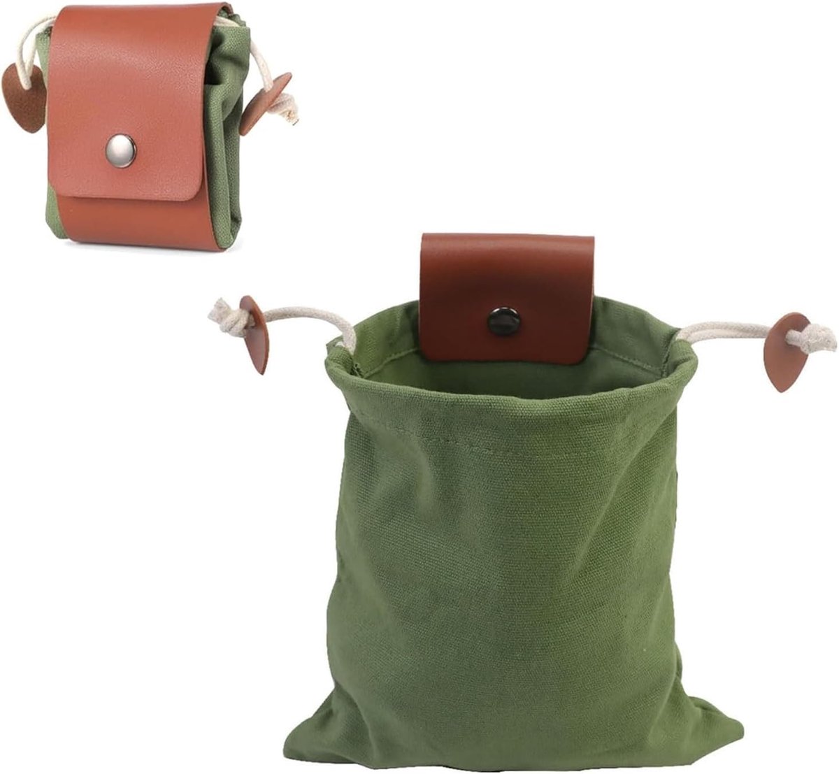 Vouwbare Voedselzoektas voor Buiten, Ideaal voor Kamperen, Wandelen en Bushcraft, Groene Opbergtas voor Paddenstoelen en Outdoor Activiteiten