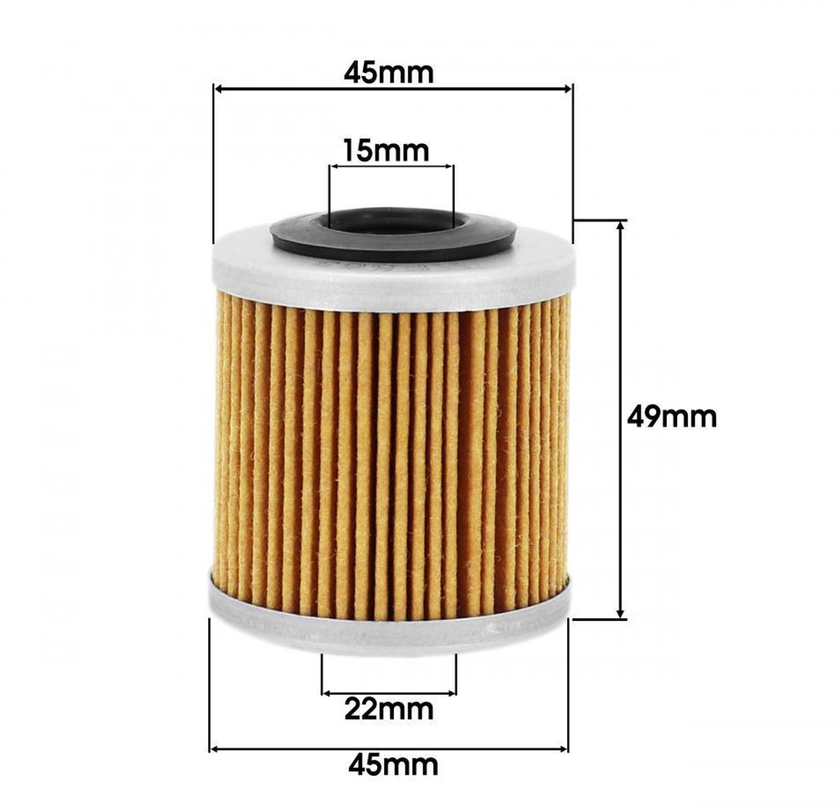 Filtre à huile 3AS Racing pour moto Aprilia 125 RS4 2011 à 2017 HF563 / 3AS563 Neuf