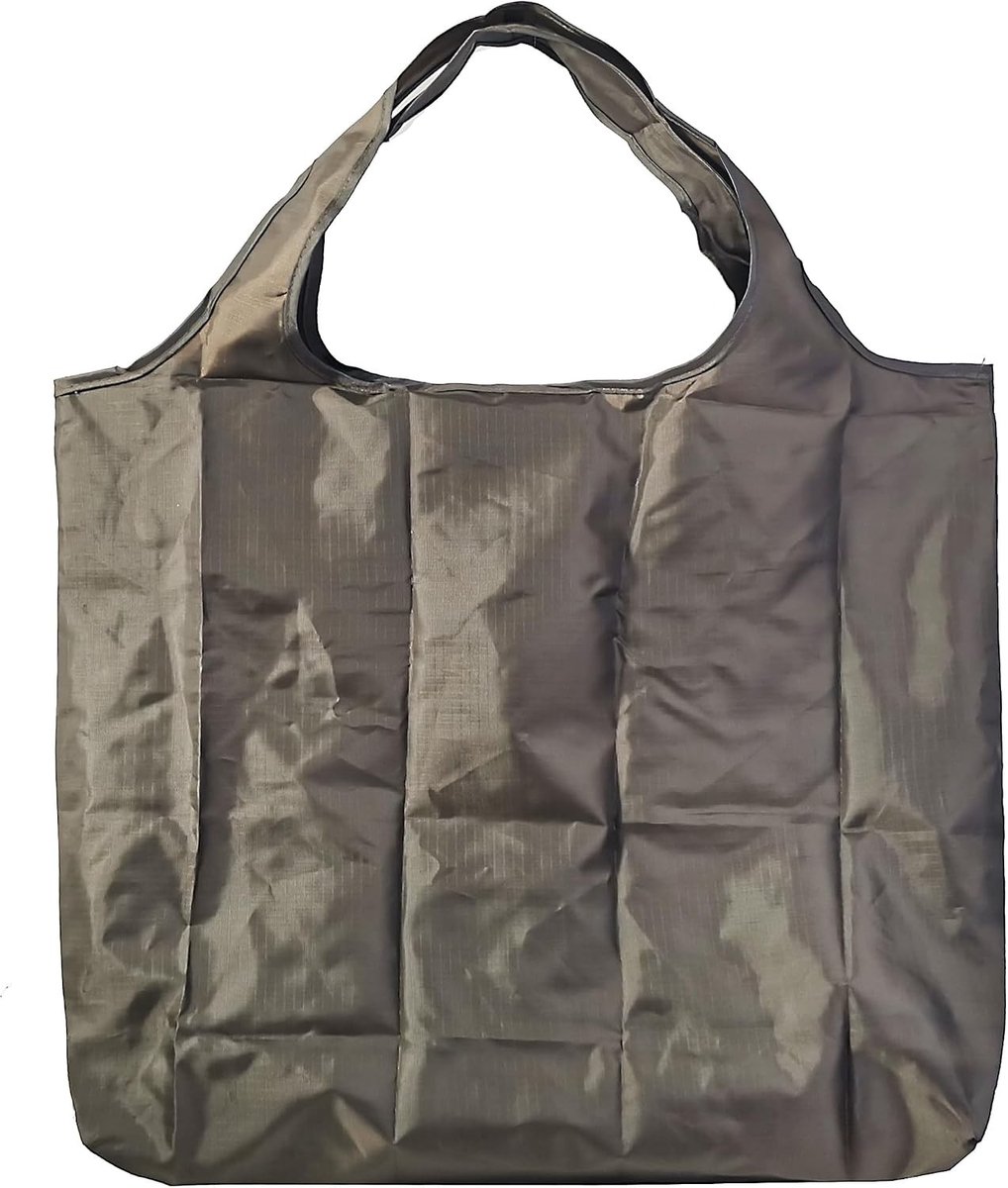 Grote Vouwbare Tas 43 x 66 cm, Herbruikbare Winkeltas, Lichtgewicht Handtas, Sneldrogend en Scheurbestendig voor Winkelen, Reizen en Uitjes