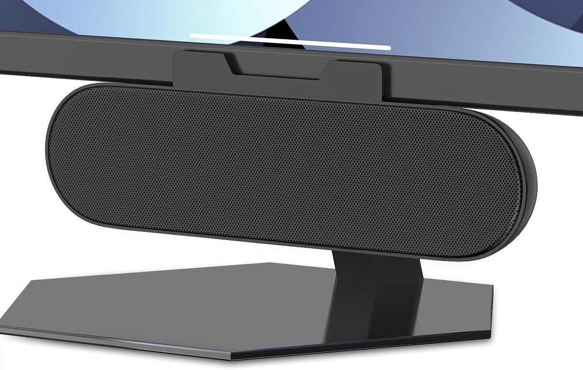 USB-luidsprekers voor pc desktop - draagbare mini-soundbar - clip-on ontwerp - ideaal voor laptopgebruik - ShopVlot