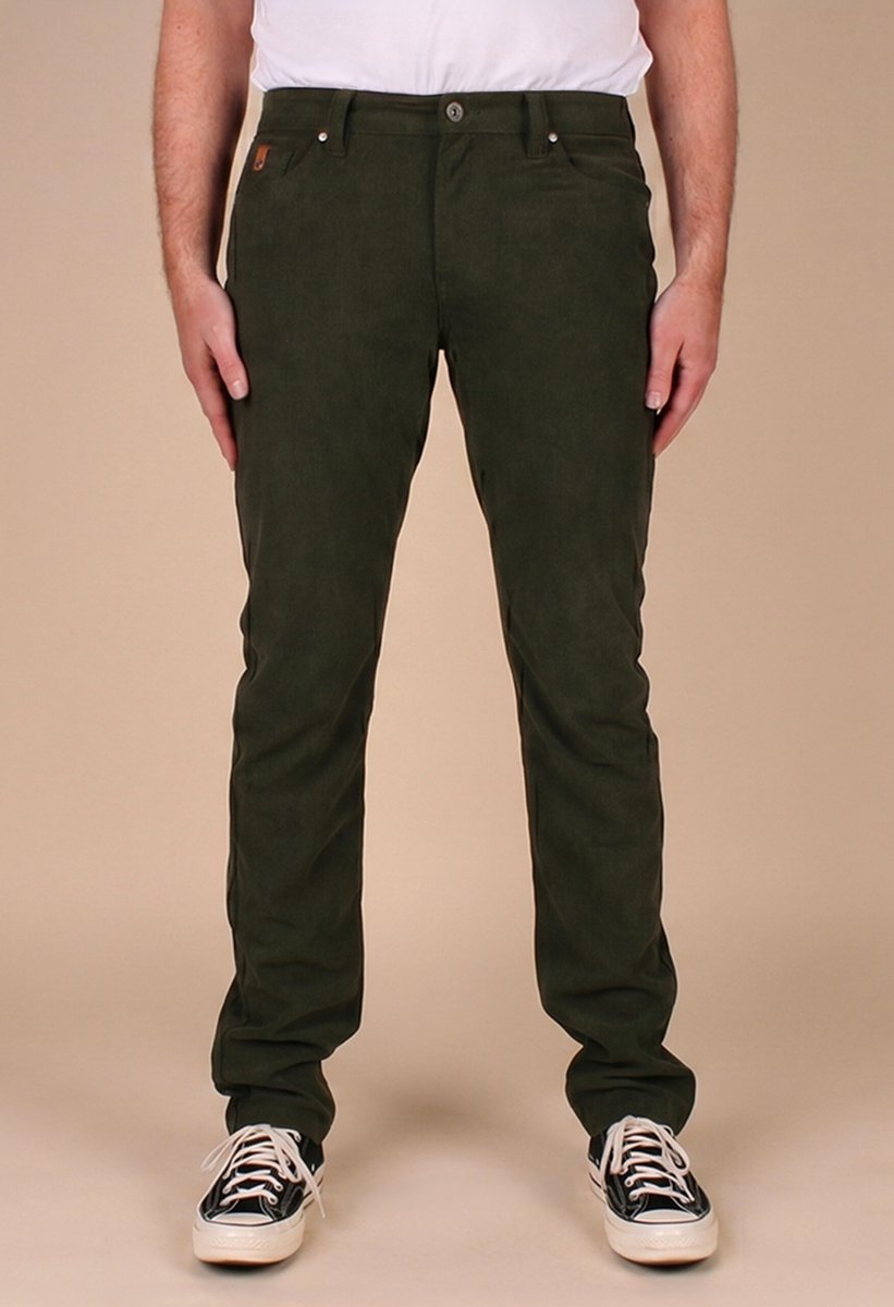 New Star Nyon Cord ribbroek stretch heren - army - W31 / L32