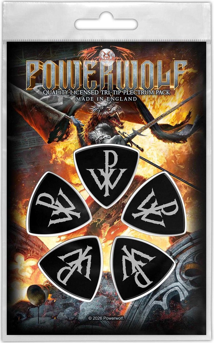 Powerwolf - Wildlife - Plectrum - Tri-Tip - 5-pack 1.00 mm