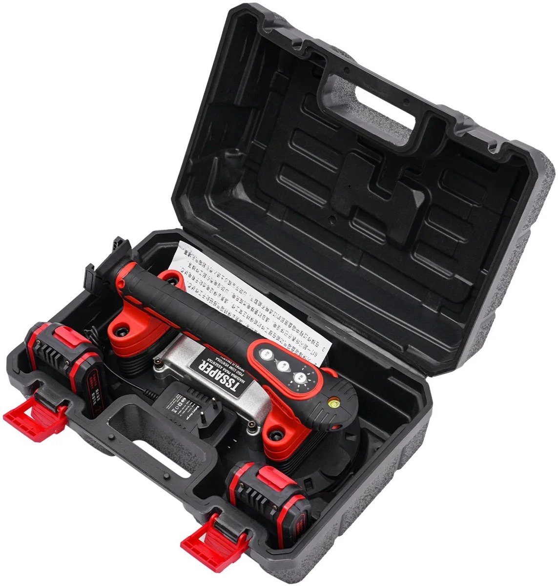 Tegeltrilgereedschap Elektrisch - 21V Met 2 Batterijen - 6 Snelheden Instelbaar - 4.8 Kg Gewicht - Vacuümzuignap - Voor Tegelinstallatie