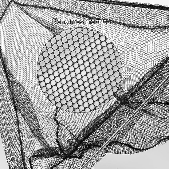 Opvouwbaar telescopisch schepnet van 130 cm voor vissen, verstelbaar, duurzaam nylon, ideaal visaccessoire voor kinderen en volwassenen — afbeelding 3